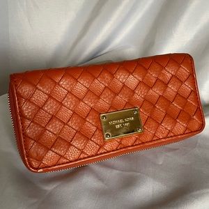 Michael Kors woven wallet